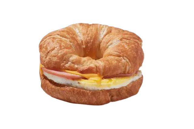 Ham, egg, and cheese croissant