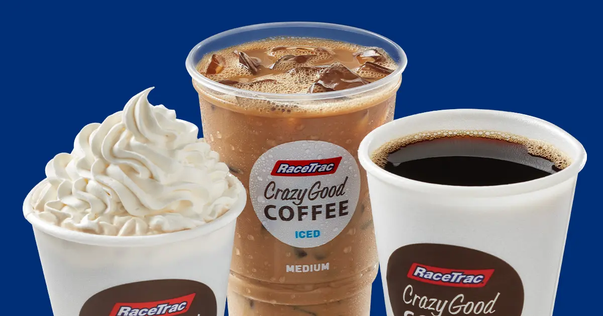Iced, hot, and whipped cream coffee drinks
