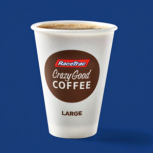 Large RaceTrac hot coffee