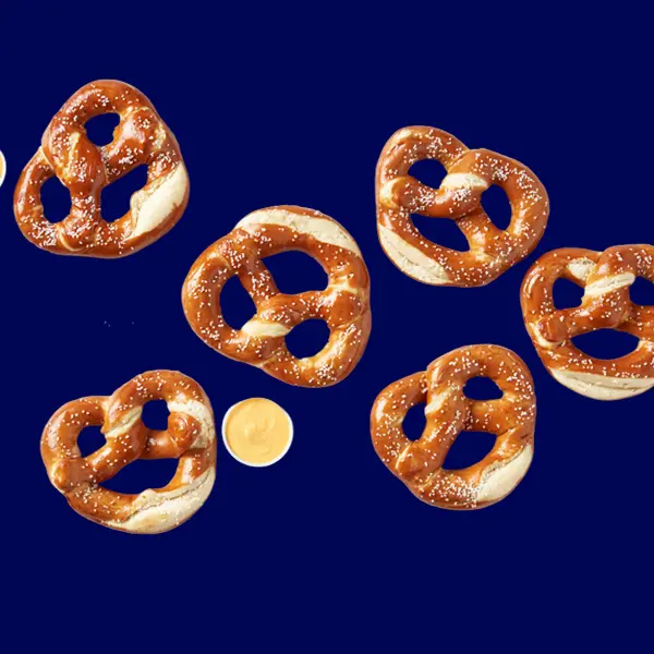 Salted soft pretzels 