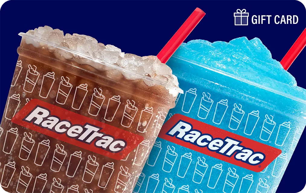 RaceTrac fountain and frozen gift card
