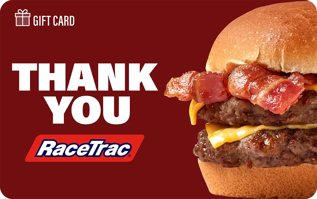 RaceTrac thank you gift card