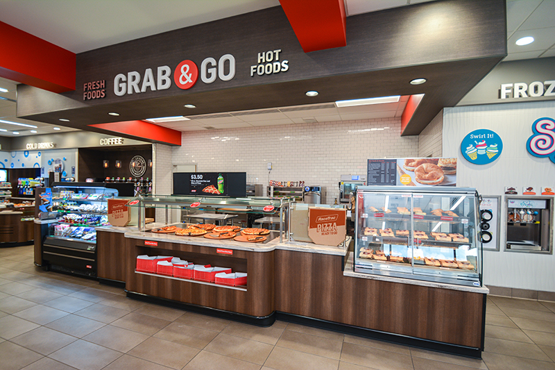 RaceTrac hot food bar.